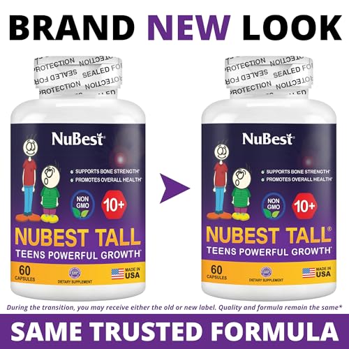 NuBest Tall 10+ - Advanced Bone Strength Formula - Supports Immunity, Healthy Development & Optimal Wellness - for Children (10+) & Teens Who Drink Milk Daily