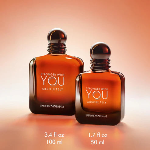 Armani beauty - Stronger With You Absolutely - Parfum - Cologne for Men - Spicy Ambery Gourmand Men’s Fragrance – Rum Accord, Cedarwood, Lavendar & Vanilla Notes