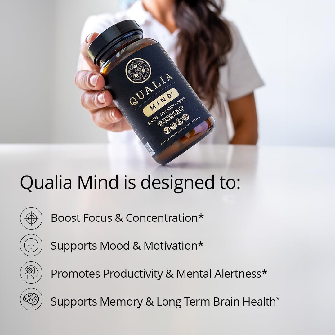 NEUROHACKER COLLECTIVE Qualia Mind | Doctor-Formulated Nootropic to Fuel Focus & Concentration