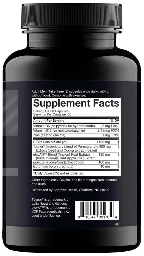 Nugenix Total-T, Free and Total Testosterone Booster Supplement for Men, 180 Count
