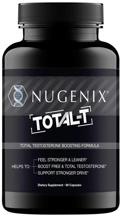 Nugenix Total-T, Free and Total Testosterone Booster Supplement for Men, 180 Count