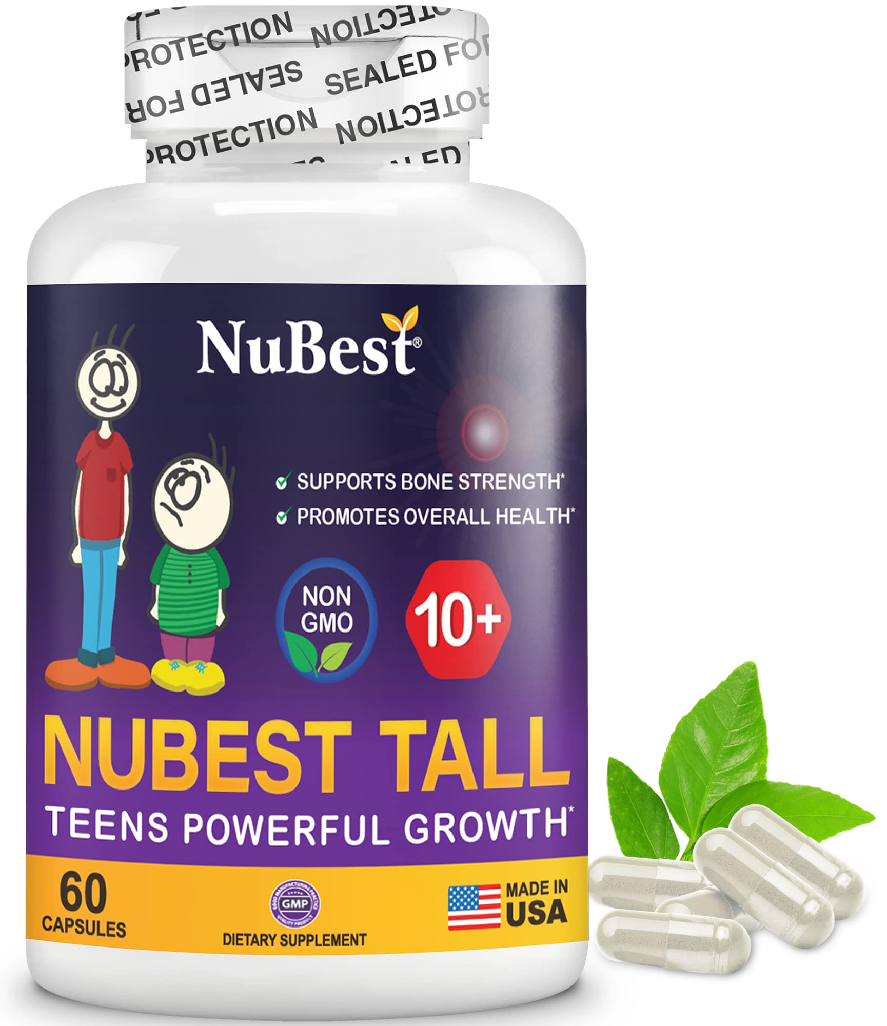 NuBest Tall 10+ - Advanced Bone Strength Formula - Supports Immunity, Healthy Development & Optimal Wellness - for Children (10+) & Teens Who Drink Milk Daily