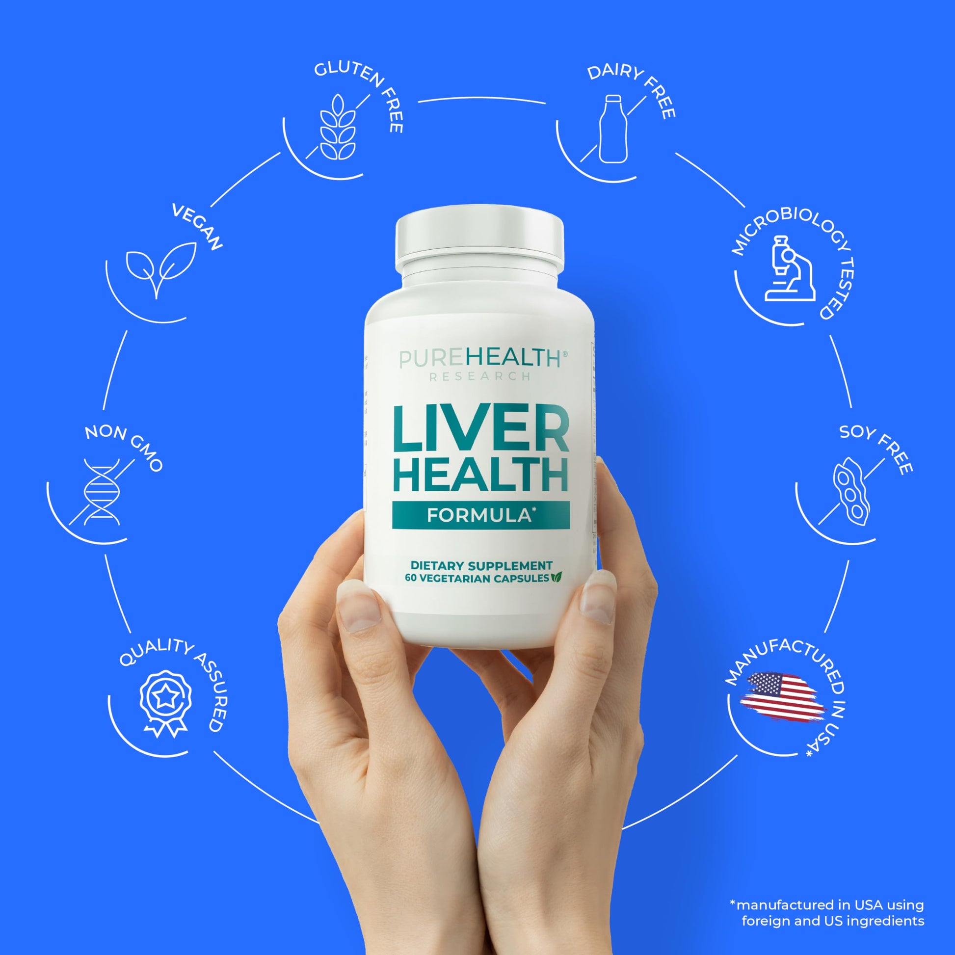 Liver Health – Liver Cleanse Detox & Repair with Artichoke Extract, Milk Thistle, Dandelion Root, Turmeric, Berberine to Healthy Liver Renew with 11 Natural Nutrients, 30 Days Supply