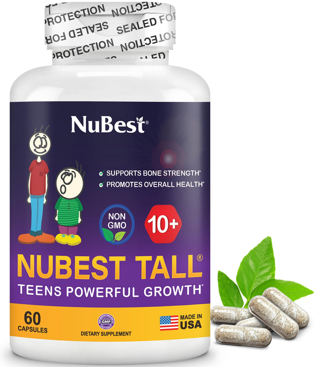 NuBest Tall 10+ - Advanced Bone Strength Formula - Supports Immunity, Healthy Development & Optimal Wellness - for Children (10+) & Teens Who Drink Milk Daily