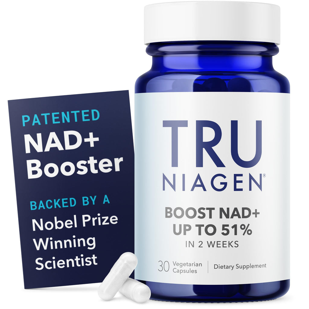 TRU NIAGEN Patented NAD Supplement for Anti Aging and Cell Regeneration, 300mg Niagen, 30 Servings