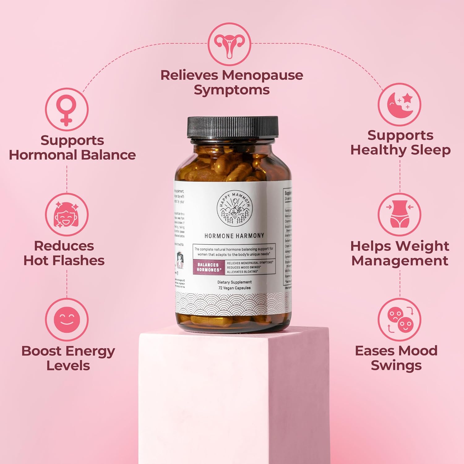 Ultra Potent Hormone Harmony Natural Hormonal Support for Women. 72 Capsules