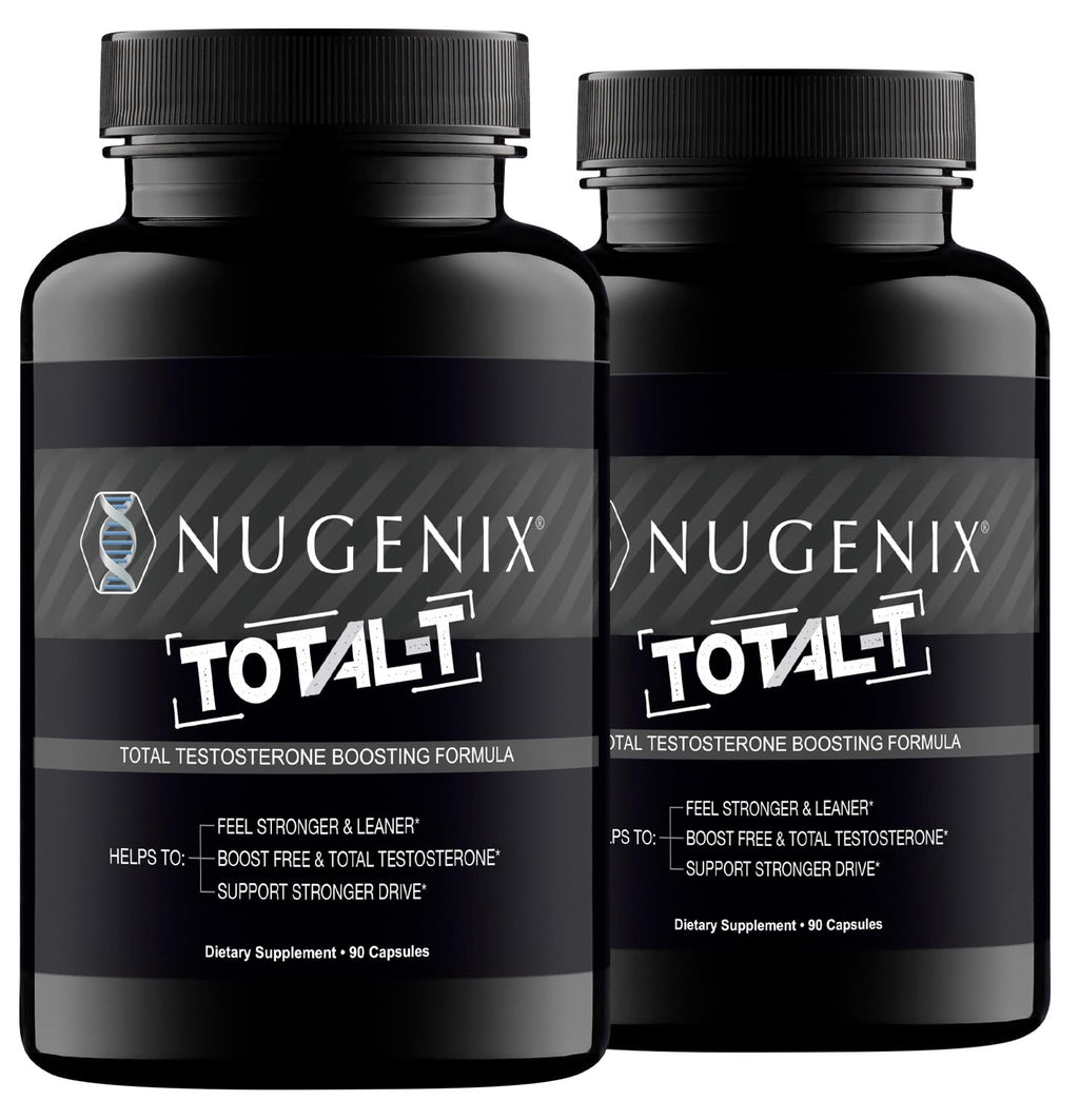 Nugenix Total-T, Free and Total Testosterone Booster Supplement for Men, 90 Count