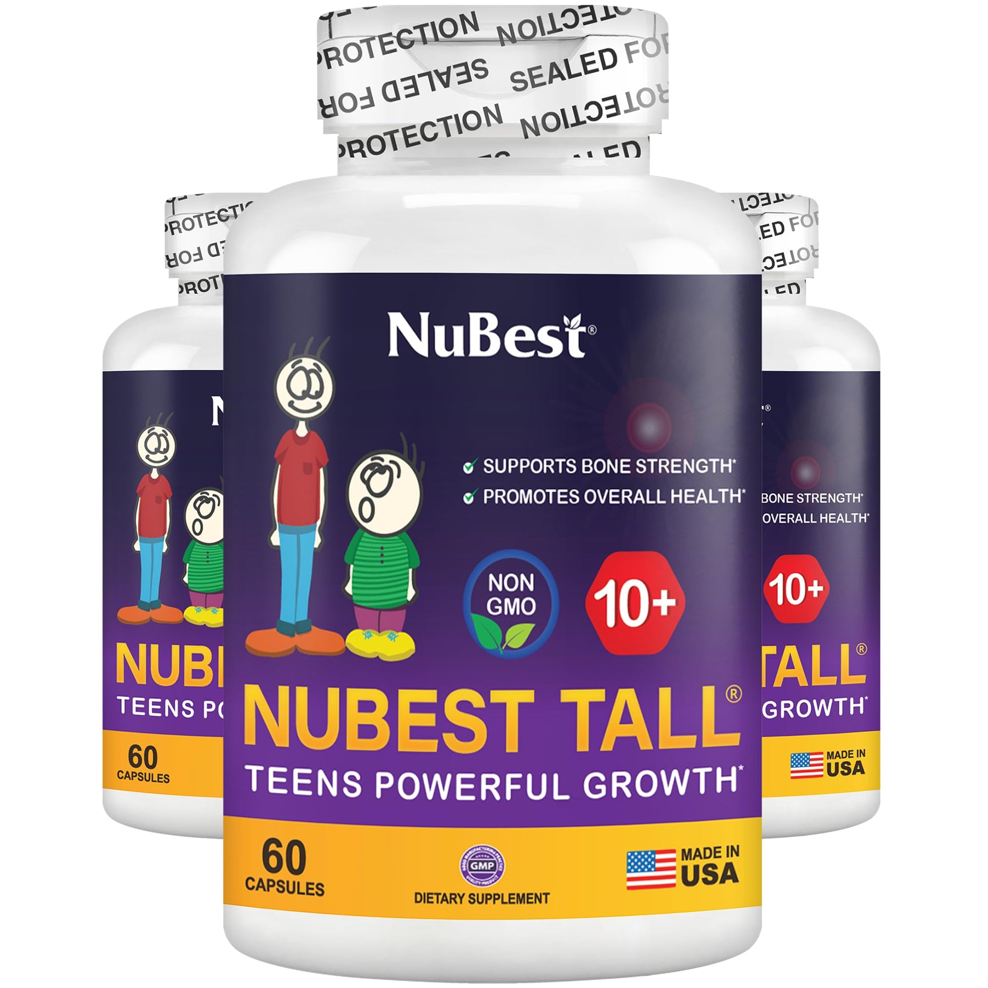 NuBest Tall 10+ - Advanced Bone Strength Formula - Supports Immunity, Healthy Development & Optimal Wellness - for Children (10+) & Teens Who Drink Milk Daily