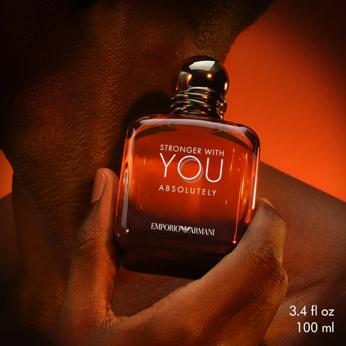 Armani beauty - Stronger With You Absolutely - Parfum - Cologne for Men - Spicy Ambery Gourmand Men’s Fragrance – Rum Accord, Cedarwood, Lavendar & Vanilla Notes