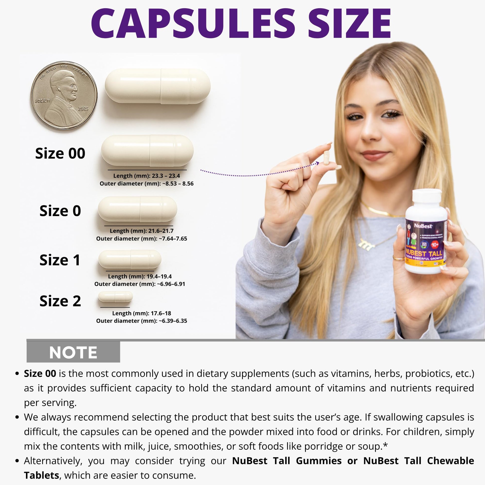 NuBest Tall 10+ - Advanced Bone Strength Formula - Supports Immunity, Healthy Development & Optimal Wellness - for Children (10+) & Teens Who Drink Milk Daily