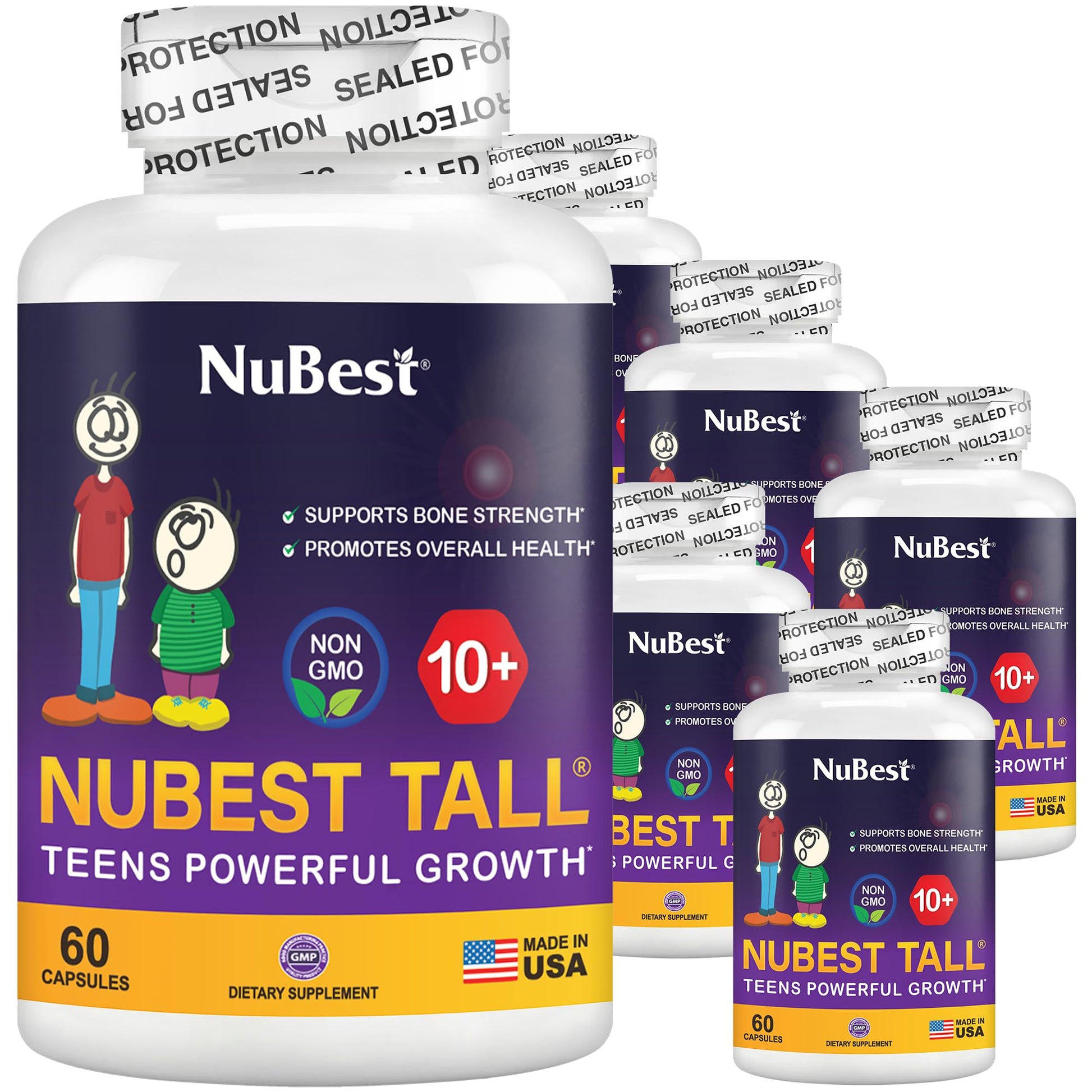 NuBest Tall 10+ - Advanced Bone Strength Formula - Supports Immunity, Healthy Development & Optimal Wellness - for Children (10+) & Teens Who Drink Milk Daily