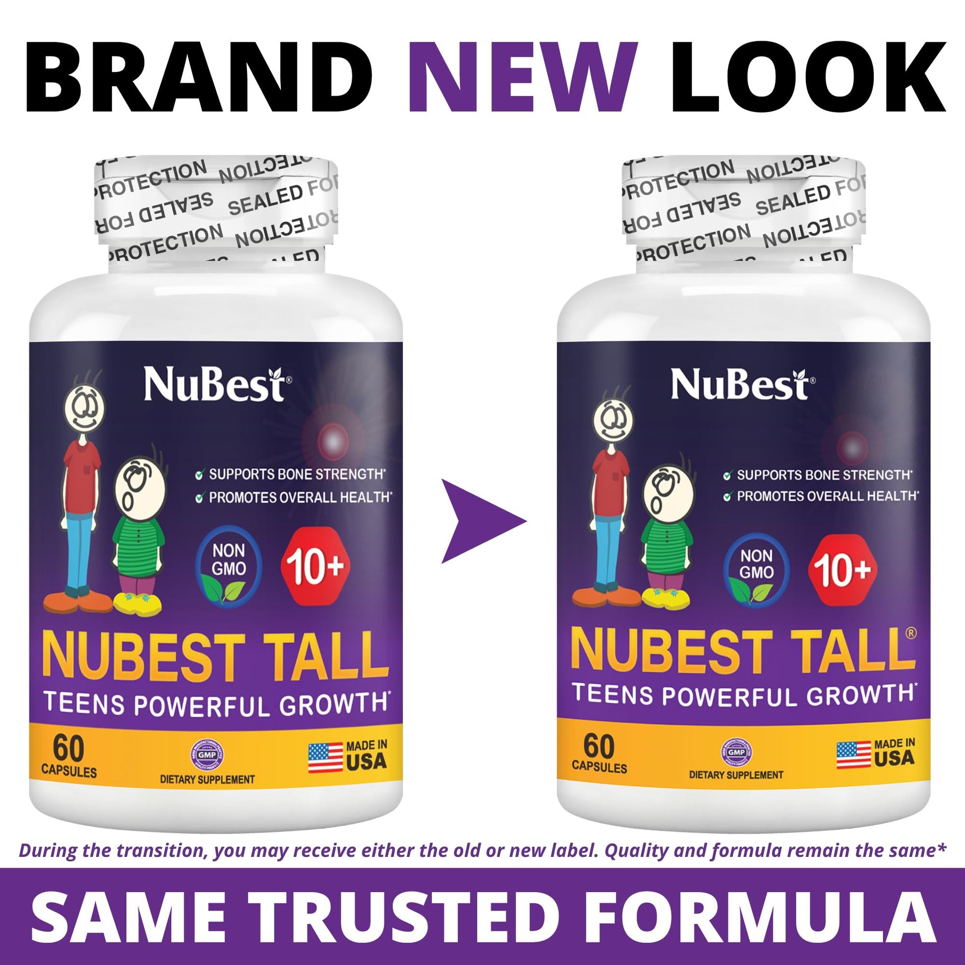 NuBest Tall 10+ - Advanced Bone Strength Formula - Supports Immunity, Healthy Development & Optimal Wellness - for Children (10+) & Teens Who Drink Milk Daily