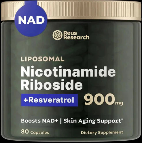 Liposomal Nicotinamide Riboside - NAD+ Supplement for Skin Aging Support, Energy, and Focus - 80 Count - Vitamin & Wellness Supplements Dietary Healthcare Edible