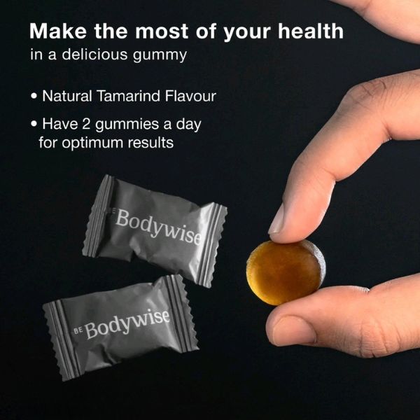 Be Bodywise (Pack of 2) Pure Himalayan Shilajit Gummies | With Ashwagandha, Gokshura & other herbs | No added sugar | 60 Gummies