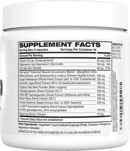 Nutragole King Maker Pack of 3, 13-in-1 Anabolic Supplement for Men to Increase Stamina, Lean Muscle Growth & Recovery, N.O. Booster with Tongkat Ali (LJ100), 120 Capsules